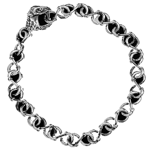 OUROBOROS SILVER BRACELET